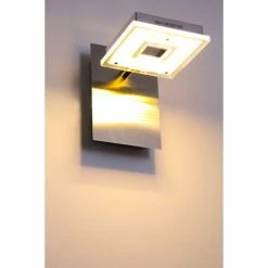 Globo Kerstin Wandleuchte LED Nickel-Matt, 1-flammig -Wandleuchten Verkaufsgeschäft globo kerstin wandleuchte 56138 1 8