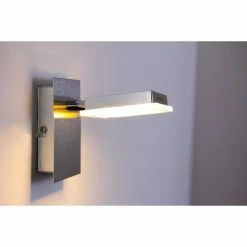 Globo Kerstin Wandleuchte LED Nickel-Matt, 1-flammig -Wandleuchten Verkaufsgeschäft globo kerstin wandleuchte 56138 1 9