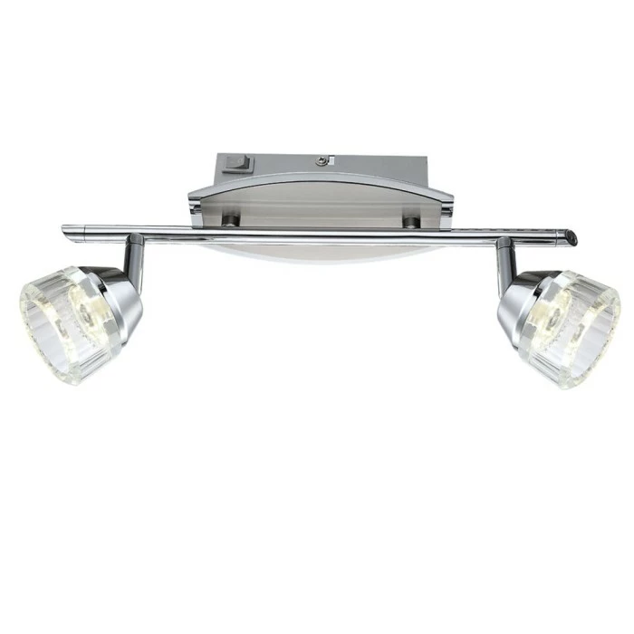 Globo LILIJA Strahler LED Nickel-Matt, Chrom, 2-flammig 1 Globo LILIJA Strahler LED Nickel-Matt, Chrom, 2-flammig