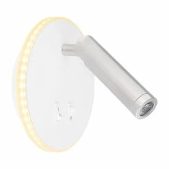 Globo MANY Wandleuchte LED Nickel-Matt, Weiß, 1-flammig -Wandleuchten Verkaufsgeschäft globo many wandleuchte 78405w 3