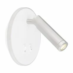 Globo MANY Wandleuchte LED Nickel-Matt, Weiß, 1-flammig -Wandleuchten Verkaufsgeschäft globo many wandleuchte 78405w 4