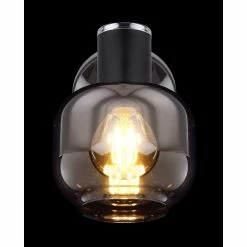 Globo ORNELA Wandleuchte Schwarz, 1-flammig -Wandleuchten Verkaufsgeschäft globo ornela wandleuchte 54303 1s 4