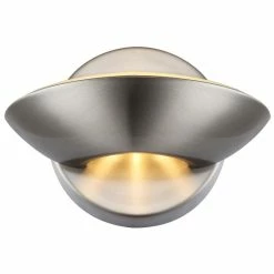 Globo Sammy Wandleuchte LED Nickel-Matt, 2-flammig