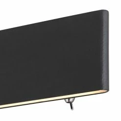 Globo SIEGFRIED Wandleuchte LED Schwarz, 1-flammig -Wandleuchten Verkaufsgeschäft globo siegfried wandleuchte 41751 8b 2