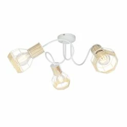 Globo Strahler BANA Braun, Weiß, 3-flammig -Wandleuchten Verkaufsgeschäft globo strahler bana 54015 3 5