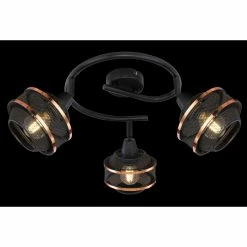 Globo Strahler BELLONA Schwarz, 3-flammig 9 Globo Strahler BELLONA Schwarz, 3-flammig -Wandleuchten Verkaufsgeschäft globo strahler bellona 54020 3 4