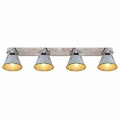 Globo Strahler GÜNTHER I Weiß, Gold, 4-flammig -Wandleuchten Verkaufsgeschäft globo strahler guenther i 15366z 4 3