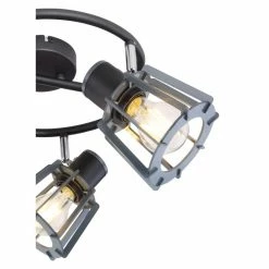 Globo Strahler MAHA Schwarz, 3-flammig -Wandleuchten Verkaufsgeschäft globo strahler maha 54024 3 4