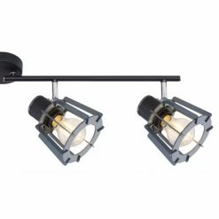 Globo Strahler MAHA Schwarz, 4-flammig -Wandleuchten Verkaufsgeschäft globo strahler maha 54024 4 4