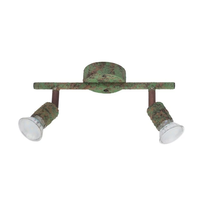 Globo Strahler OLANA Grün, Rostfarben, 2-flammig 2 Globo Strahler OLANA Grün, Rostfarben, 2-flammig – Bild 2