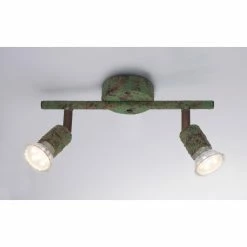 Globo Strahler OLANA Grün, Rostfarben, 2-flammig 9 Globo Strahler OLANA Grün, Rostfarben, 2-flammig -Wandleuchten Verkaufsgeschäft globo strahler olana 57381 2g 3