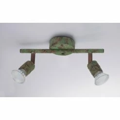 Globo Strahler OLANA Grün, Rostfarben, 2-flammig 10 Globo Strahler OLANA Grün, Rostfarben, 2-flammig -Wandleuchten Verkaufsgeschäft globo strahler olana 57381 2g 4