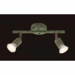 Globo Strahler OLANA Grün, Rostfarben, 2-flammig 11 Globo Strahler OLANA Grün, Rostfarben, 2-flammig -Wandleuchten Verkaufsgeschäft globo strahler olana 57381 2g 5