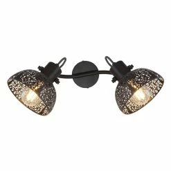 Globo Strahler PANTALLA Schwarz, 2-flammig -Wandleuchten Verkaufsgeschäft globo strahler pantalla 54016 2 3