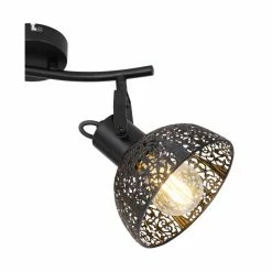 Globo Strahler PANTALLA Schwarz, 2-flammig -Wandleuchten Verkaufsgeschäft globo strahler pantalla 54016 2 4