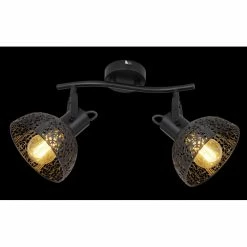 Globo Strahler PANTALLA Schwarz, 2-flammig -Wandleuchten Verkaufsgeschäft globo strahler pantalla 54016 2 9