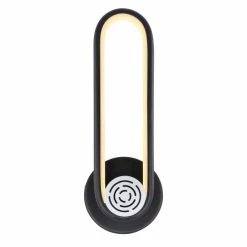 Globo TOPPOLE Wandleuchte LED Schwarz, 1-flammig -Wandleuchten Verkaufsgeschäft globo toppole wandleuchte 58007wl 3