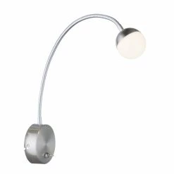 Globo TULPE Wandleuchte LED Nickel-Matt, 1-flammig
