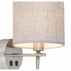 Globo UMBRELLA Wandleuchte LED Nickel-Matt, 2-flammig -Wandleuchten Verkaufsgeschäft globo umbrella wandleuchte 15185 2w 3