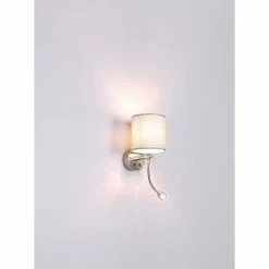 Globo UMBRELLA Wandleuchte LED Nickel-Matt, 2-flammig -Wandleuchten Verkaufsgeschäft globo umbrella wandleuchte 15185 2w 8