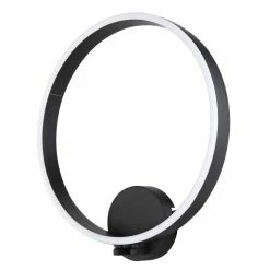 Globo VICTORIA Wandleuchte LED Schwarz, 1-flammig -Wandleuchten Verkaufsgeschäft globo victoria wandleuchte 67202 40b 2