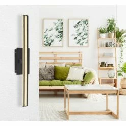 Globo VIGGO Wandleuchte LED Schwarz, Aluminium, 1-flammig