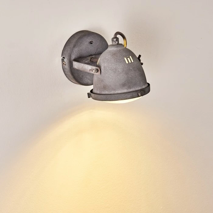 Hofstein Glostrup Wandleuchte LED Grau, 1-flammig 5 Hofstein Glostrup Wandleuchte LED Grau, 1-flammig – Bild 5