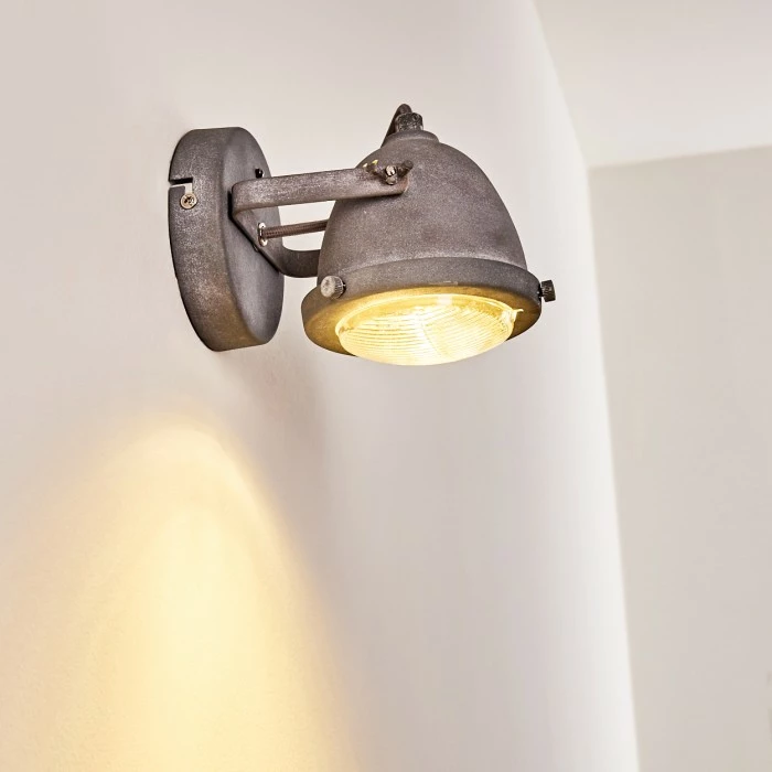 Hofstein Glostrup Wandleuchte LED Grau, 1-flammig 6 Hofstein Glostrup Wandleuchte LED Grau, 1-flammig – Bild 6