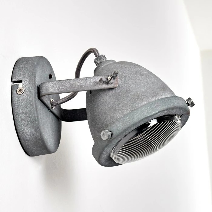 Hofstein Glostrup Wandleuchte LED Grau, 1-flammig 7 Hofstein Glostrup Wandleuchte LED Grau, 1-flammig – Bild 7