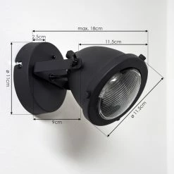 Hofstein Glostrup Wandleuchte LED Schwarz, 1-flammig -Wandleuchten Verkaufsgeschäft glostrup wandleuchte h3395141 3