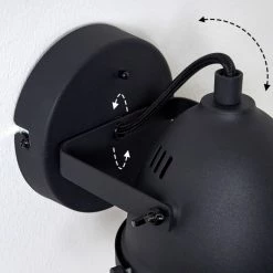 Hofstein Glostrup Wandleuchte LED Schwarz, 1-flammig -Wandleuchten Verkaufsgeschäft glostrup wandleuchte h3395141 5