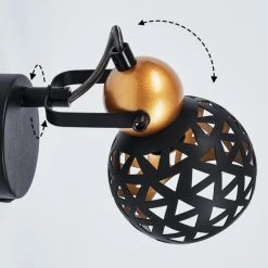 Hofstein Gomsrud Wandleuchte Schwarz, 1-flammig -Wandleuchten Verkaufsgeschäft gomsrud wandleuchte h3434475 5