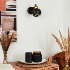 Hofstein Gomsrud Wandleuchte Schwarz, 1-flammig -Wandleuchten Verkaufsgeschäft gomsrud wandleuchte h3434475 9