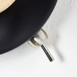 Hofstein Gondo Wandleuchte Schwarz, Holz hell, 1-flammig 20 Hofstein Gondo Wandleuchte Schwarz, Holz hell, 1-flammig -Wandleuchten Verkaufsgeschäft gondo wandleuchte h3331118 2