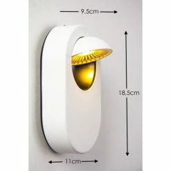 Hofstein Granada Wandleuchte LED Weiß, 1-flammig