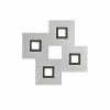 Grossmann KARREE Deckenleuchte LED Schwarz, Aluminium, 4-flammig