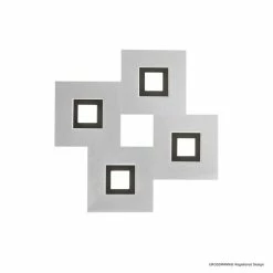 Grossmann KARREE Deckenleuchte LED Schwarz, Aluminium, 4-flammig -Wandleuchten Verkaufsgeschäft grossmann karree deckenleuchte 75 783 246 2