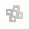 Grossmann KARREE Deckenleuchte LED Aluminium, Champagner, 4-flammig
