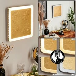 Luce Design Guacacallo Wandleuchte LED Schwarz, Weiß, Gold, 1-flammig