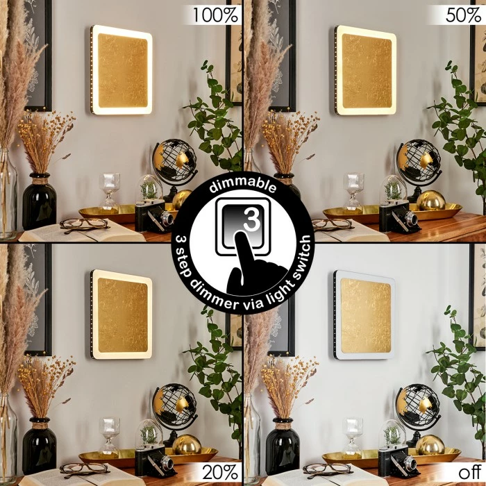 Luce Design Guacacallo Wandleuchte LED Schwarz, Weiß, Gold, 1-flammig 2 Luce Design Guacacallo Wandleuchte LED Schwarz, Weiß, Gold, 1-flammig – Bild 2