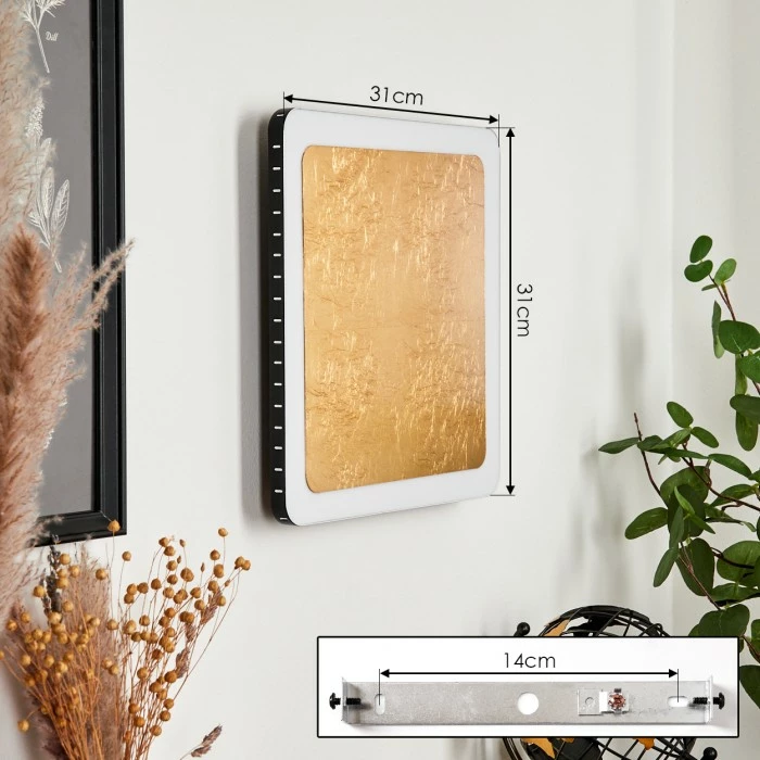 Luce Design Guacacallo Wandleuchte LED Schwarz, Weiß, Gold, 1-flammig 4 Luce Design Guacacallo Wandleuchte LED Schwarz, Weiß, Gold, 1-flammig – Bild 4