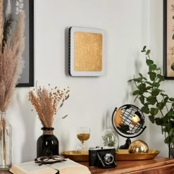 Hofstein Guacacallo Wandleuchte LED Schwarz, Wei&szlig;, Gold, 1-flammig -Wandleuchten Verkaufsgeschäft guacacallo wandleuchte h3459577 4