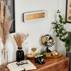 Hofstein Guacacallo Wandleuchte LED Schwarz, Weiß, Gold, 1-flammig -Wandleuchten Verkaufsgeschäft guacacallo wandleuchte h3459591 9