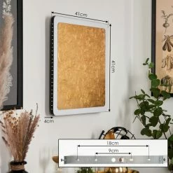 Hofstein Guacacallo Wandleuchte LED Schwarz, Weiß, Gold, 1-flammig -Wandleuchten Verkaufsgeschäft guacacallo wandleuchte h3459638 3