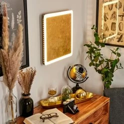 Hofstein Guacacallo Wandleuchte LED Schwarz, Weiß, Gold, 1-flammig -Wandleuchten Verkaufsgeschäft guacacallo wandleuchte h3459638 6