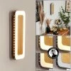 Hofstein Guacacallo Wandleuchte LED Schwarz, Weiß, Gold, 1-flammig