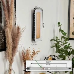 Hofstein Guacacallo Wandleuchte LED Schwarz, Weiß, Gold, 1-flammig -Wandleuchten Verkaufsgeschäft guacacallo wandleuchte h3459676 3