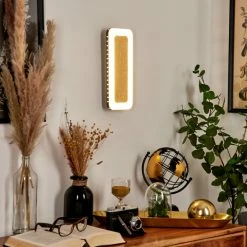 Hofstein Guacacallo Wandleuchte LED Schwarz, Weiß, Gold, 1-flammig -Wandleuchten Verkaufsgeschäft guacacallo wandleuchte h3459676 8
