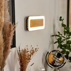 Hofstein Guacacallo Wandleuchte LED Schwarz, Weiß, Gold, 1-flammig -Wandleuchten Verkaufsgeschäft guacacallo wandleuchte h3570920 10