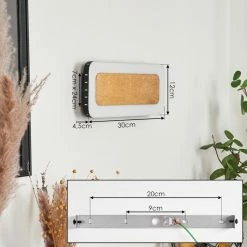 Hofstein Guacacallo Wandleuchte LED Schwarz, Weiß, Gold, 1-flammig -Wandleuchten Verkaufsgeschäft guacacallo wandleuchte h3570920 3